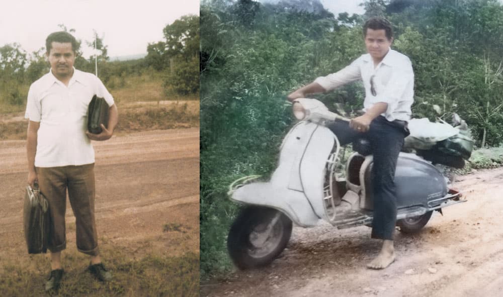 Evang. Jonas Felício Pimentel em viagem missionária a Guiratinga - MT.